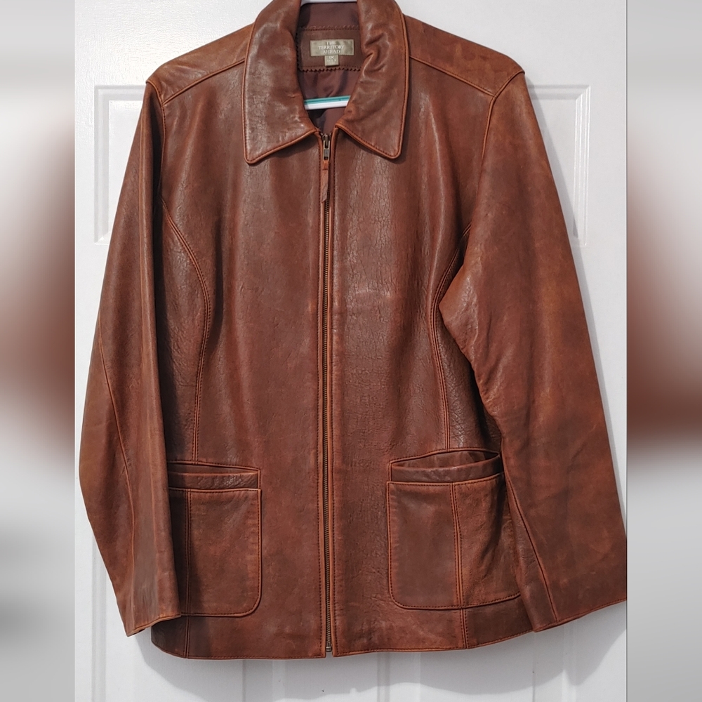 Territory Ahead brand Leather jacket. Size 1X
